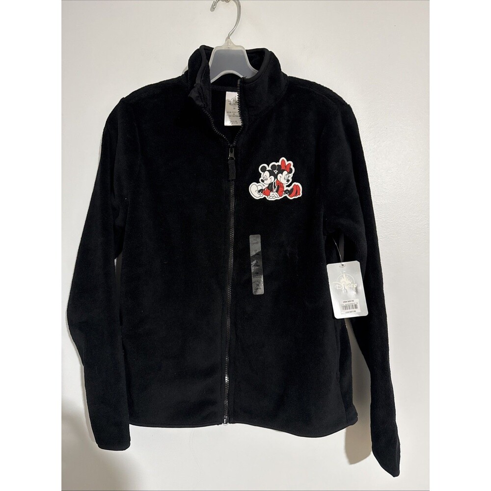 Disney Mickey & Minnie Jacket Women's Size XS Black Full Zip NWT